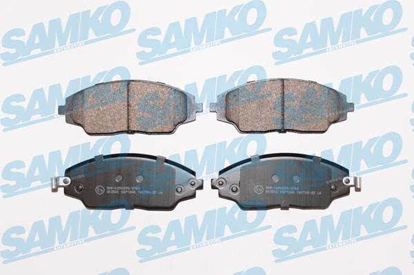 Samko 5SP1846 - Тормозные колодки, дисковые, комплект autospares.lv