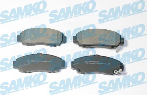 Samko 5SP1840 - Тормозные колодки, дисковые, комплект autospares.lv