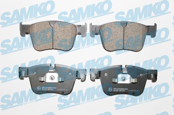 Samko 5SP1853 - Тормозные колодки, дисковые, комплект autospares.lv