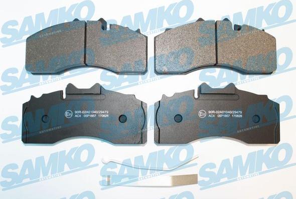 Samko 5SP1857 - Тормозные колодки, дисковые, комплект autospares.lv