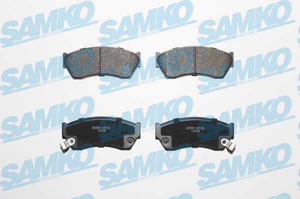 Samko 5SP186 - Тормозные колодки, дисковые, комплект autospares.lv