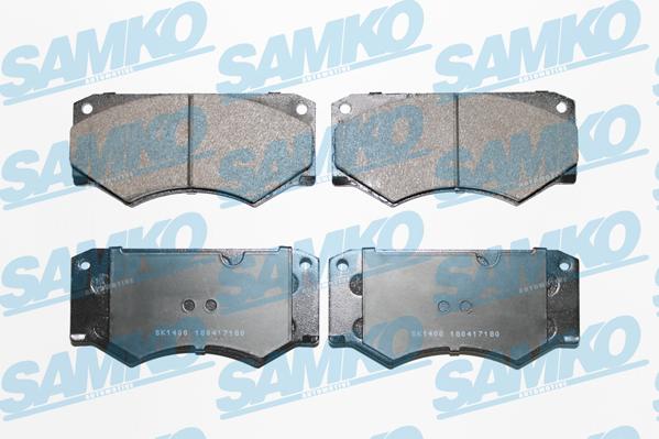 Samko 5SP180 - Тормозные колодки, дисковые, комплект autospares.lv