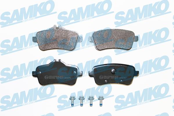 Samko 5SP1817 - Тормозные колодки, дисковые, комплект autospares.lv