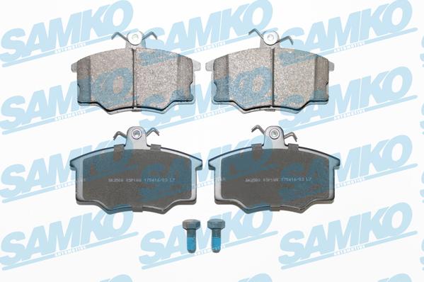 Samko 5SP188 - Тормозные колодки, дисковые, комплект autospares.lv