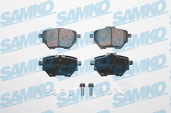 Samko 5SP1838 - Тормозные колодки, дисковые, комплект autospares.lv