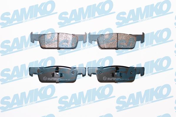 Samko 5SP1825 - Тормозные колодки, дисковые, комплект autospares.lv