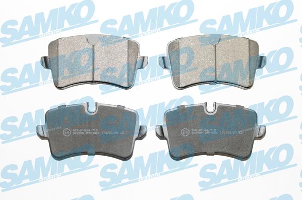 Samko 5SP1826 - Тормозные колодки, дисковые, комплект autospares.lv