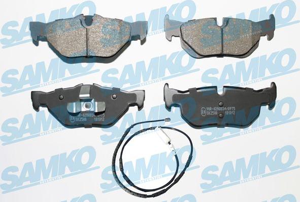 Samko 5SP1876B - Тормозные колодки, дисковые, комплект autospares.lv