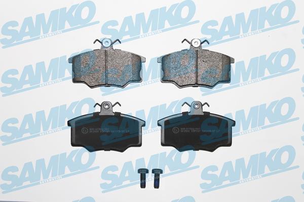 Samko 5SP187 - Тормозные колодки, дисковые, комплект autospares.lv