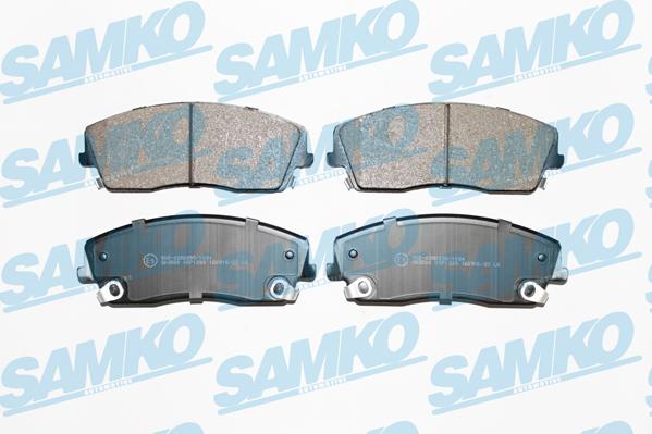 Samko 5SP1399 - Тормозные колодки, дисковые, комплект autospares.lv