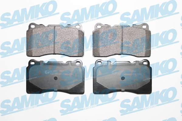 Samko 5SP1394 - Тормозные колодки, дисковые, комплект autospares.lv