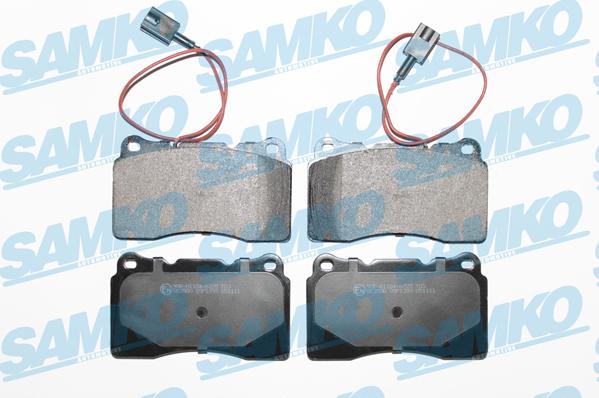 Samko 5SP1393 - Тормозные колодки, дисковые, комплект autospares.lv