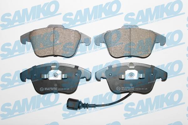 Samko 5SP1392 - Тормозные колодки, дисковые, комплект autospares.lv