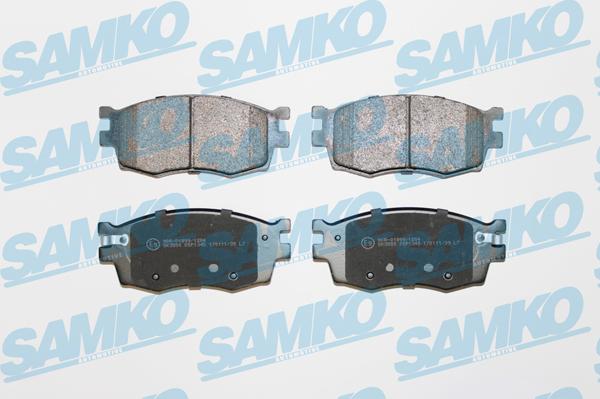 Samko 5SP1345 - Тормозные колодки, дисковые, комплект autospares.lv
