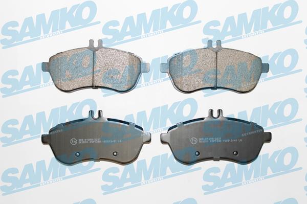 Samko 5SP1340 - Тормозные колодки, дисковые, комплект autospares.lv