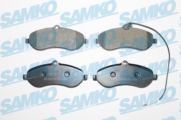 Samko 5SP1348 - Тормозные колодки, дисковые, комплект autospares.lv