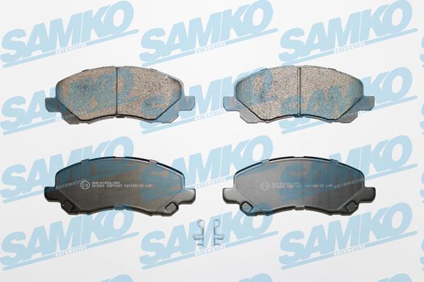 Samko 5SP1347 - Тормозные колодки, дисковые, комплект autospares.lv