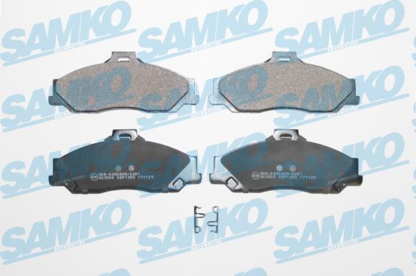 Samko 5SP1355 - Тормозные колодки, дисковые, комплект autospares.lv