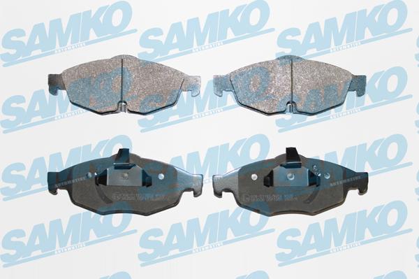 Samko 5SP1356 - Тормозные колодки, дисковые, комплект autospares.lv