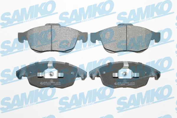 Samko 5SP1351 - Тормозные колодки, дисковые, комплект autospares.lv