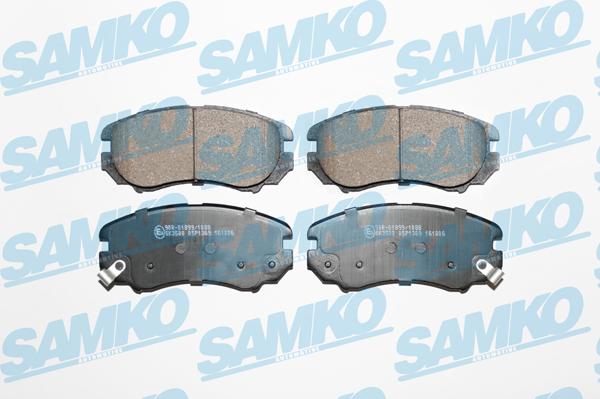 Samko 5SP1369 - Тормозные колодки, дисковые, комплект autospares.lv