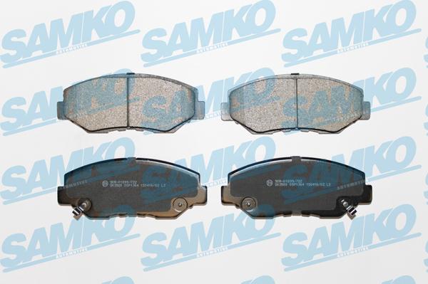 Samko 5SP1364 - Тормозные колодки, дисковые, комплект autospares.lv