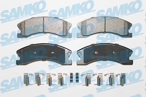 Samko 5SP1365 - Тормозные колодки, дисковые, комплект autospares.lv