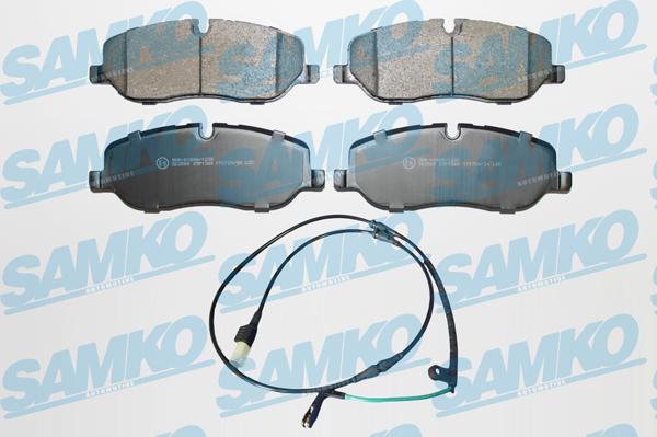 Samko 5SP1360A - Тормозные колодки, дисковые, комплект autospares.lv