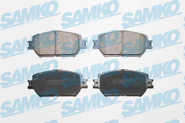 Samko 5SP1361 - Тормозные колодки, дисковые, комплект autospares.lv