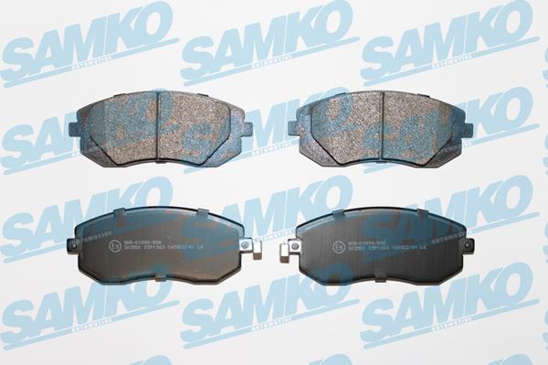 Samko 5SP1363 - Тормозные колодки, дисковые, комплект autospares.lv