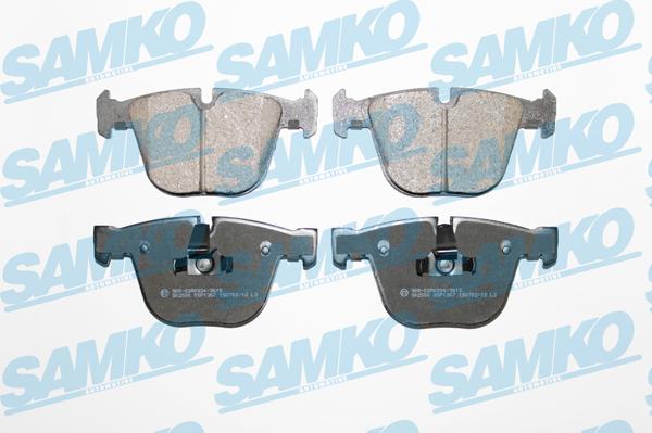 Samko 5SP1367 - Тормозные колодки, дисковые, комплект autospares.lv