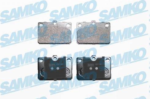 Samko 5SP136 - Тормозные колодки, дисковые, комплект autospares.lv