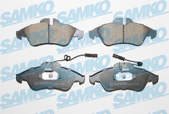 Samko 5SP1304 - Тормозные колодки, дисковые, комплект autospares.lv