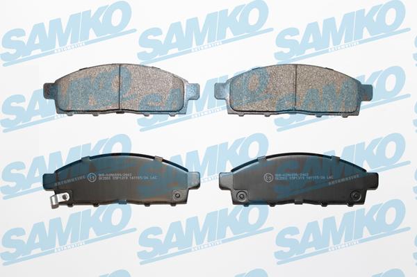 Samko 5SP1319 - Тормозные колодки, дисковые, комплект autospares.lv