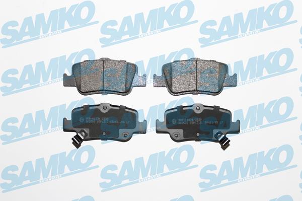 Samko 5SP1315 - Тормозные колодки, дисковые, комплект autospares.lv