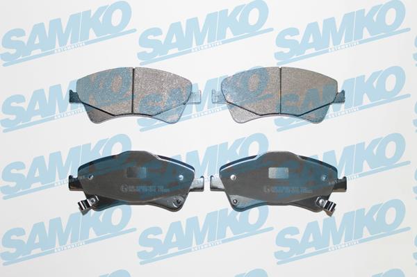 Samko 5SP1313 - Тормозные колодки, дисковые, комплект autospares.lv