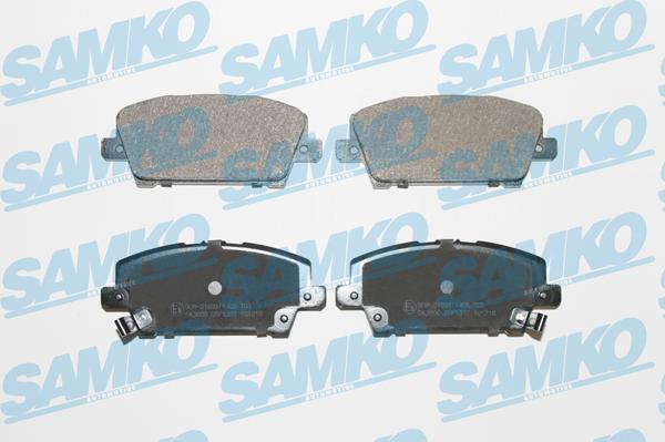 Samko 5SP1317 - Тормозные колодки, дисковые, комплект autospares.lv