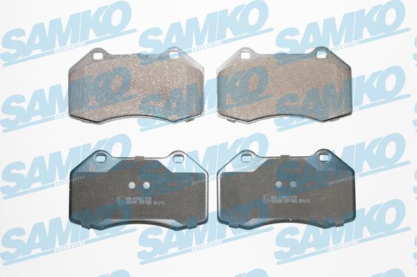 Samko 5SP1389 - Тормозные колодки, дисковые, комплект autospares.lv