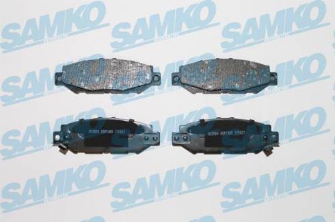 Samko 5SP1385 - Тормозные колодки, дисковые, комплект autospares.lv