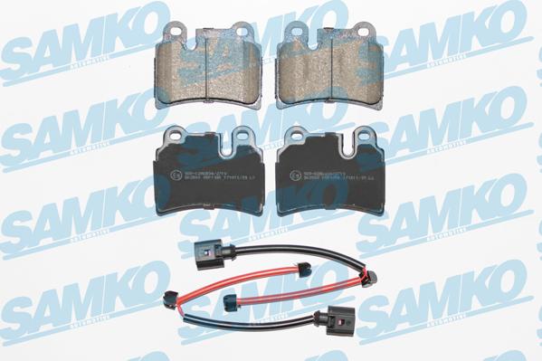 Samko 5SP1380 - Тормозные колодки, дисковые, комплект autospares.lv