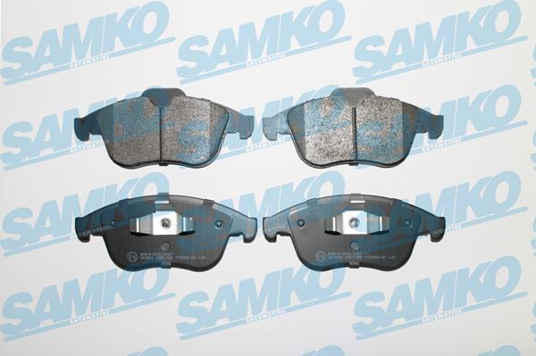 Samko 5SP1388 - Тормозные колодки, дисковые, комплект autospares.lv