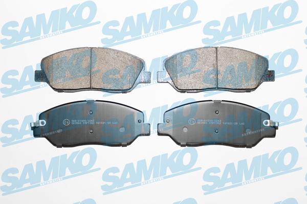 Samko 5SP1382 - Тормозные колодки, дисковые, комплект autospares.lv