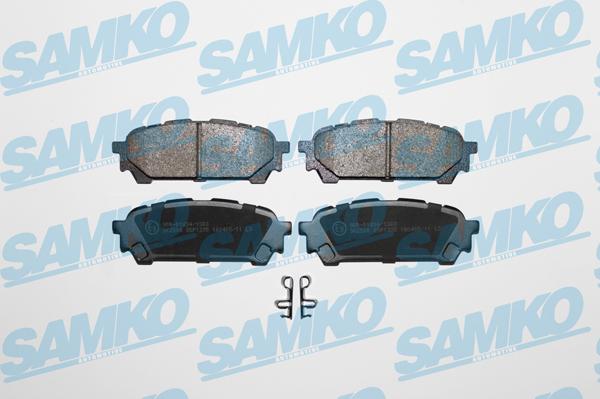 Samko 5SP1335 - Тормозные колодки, дисковые, комплект autospares.lv