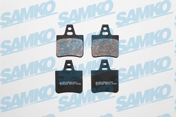 Samko 5SP133 - Тормозные колодки, дисковые, комплект autospares.lv