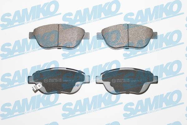 Samko 5SP1328 - Тормозные колодки, дисковые, комплект autospares.lv