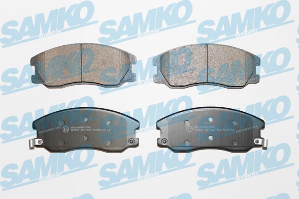 Samko 5SP1322 - Тормозные колодки, дисковые, комплект autospares.lv