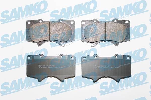 Samko 5SP1379 - Тормозные колодки, дисковые, комплект autospares.lv