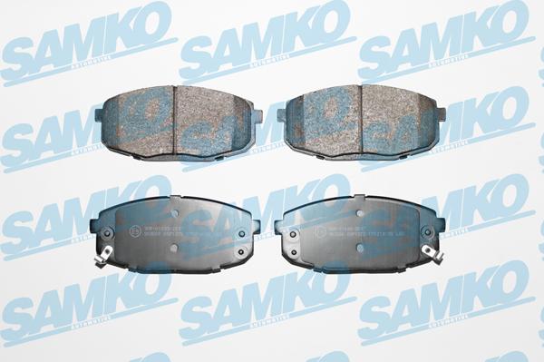 Samko 5SP1375 - Тормозные колодки, дисковые, комплект autospares.lv