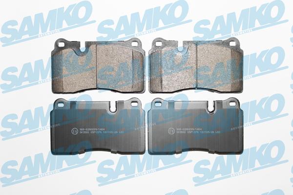 Samko 5SP1376 - Тормозные колодки, дисковые, комплект autospares.lv