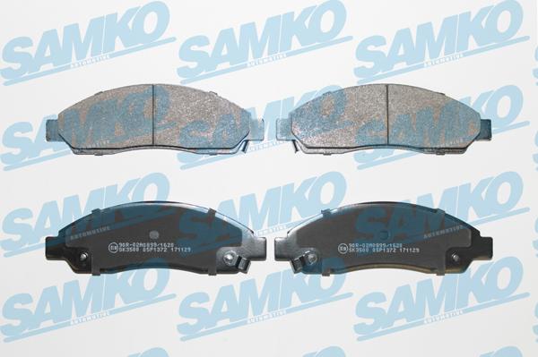 Samko 5SP1372 - Тормозные колодки, дисковые, комплект autospares.lv